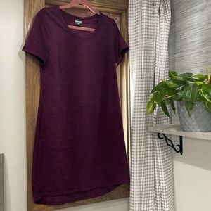 Plum sweatshirt dress